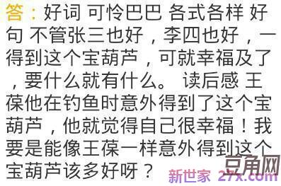 宝葫芦秘密的摘抄词句 《宝葫芦的秘密》的好词好句