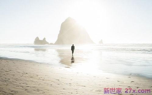 海边漫步的词句
