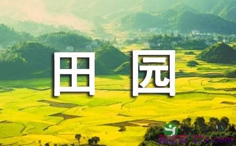 田园的词句 描写田园的句子