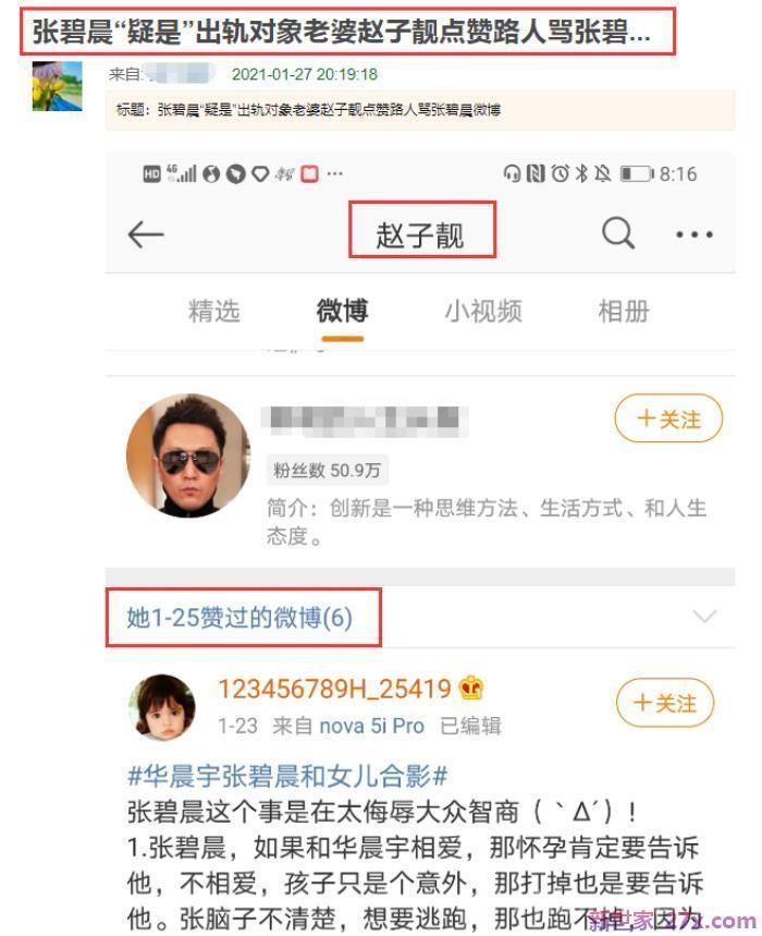 张碧晨的老公(此前曾传张碧晨插足她的婚姻)